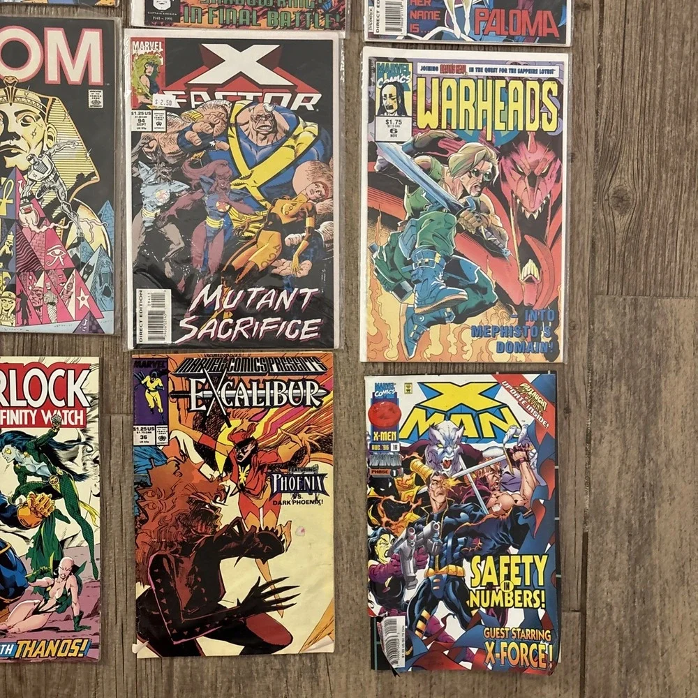 Marvel comics lot, vintage x 17. 13 In Sleeves